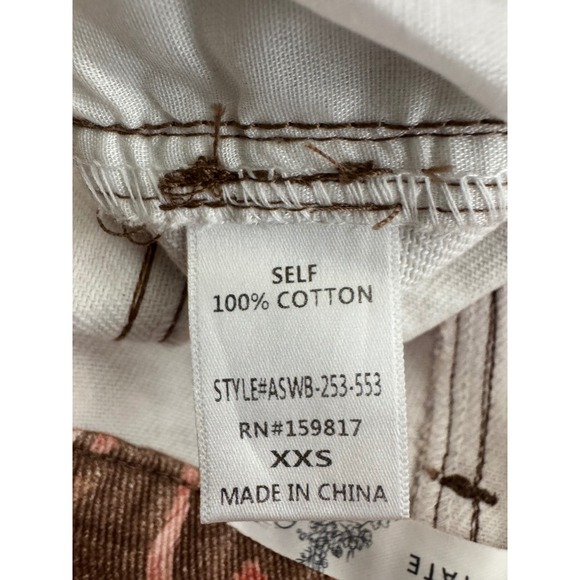 Altar State Womens XXS Brown Pink Floral Wide Leg Jeans - Picture 14 of 14